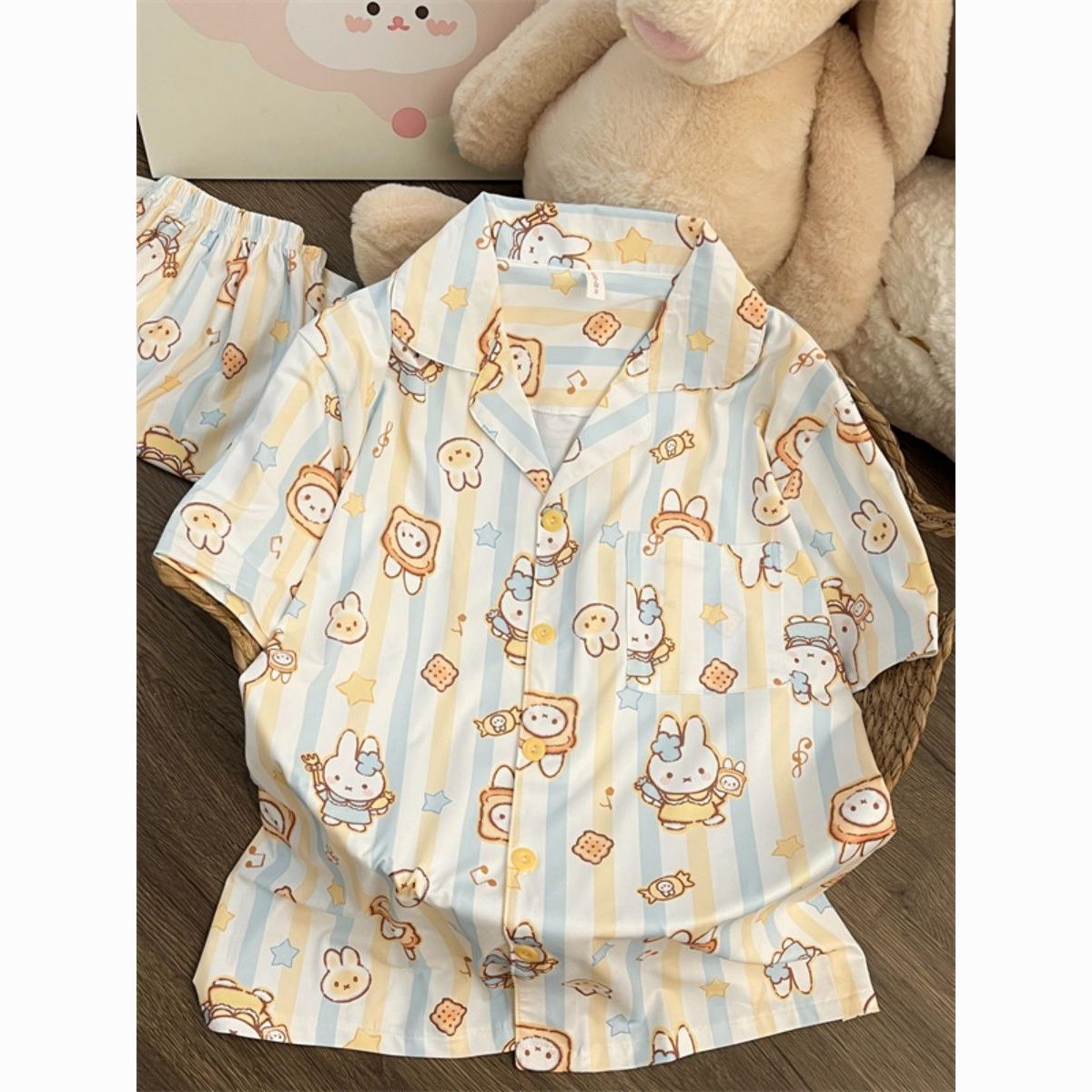 Summer Away Clothing - Conjunto de Pijama Feminino de Manga