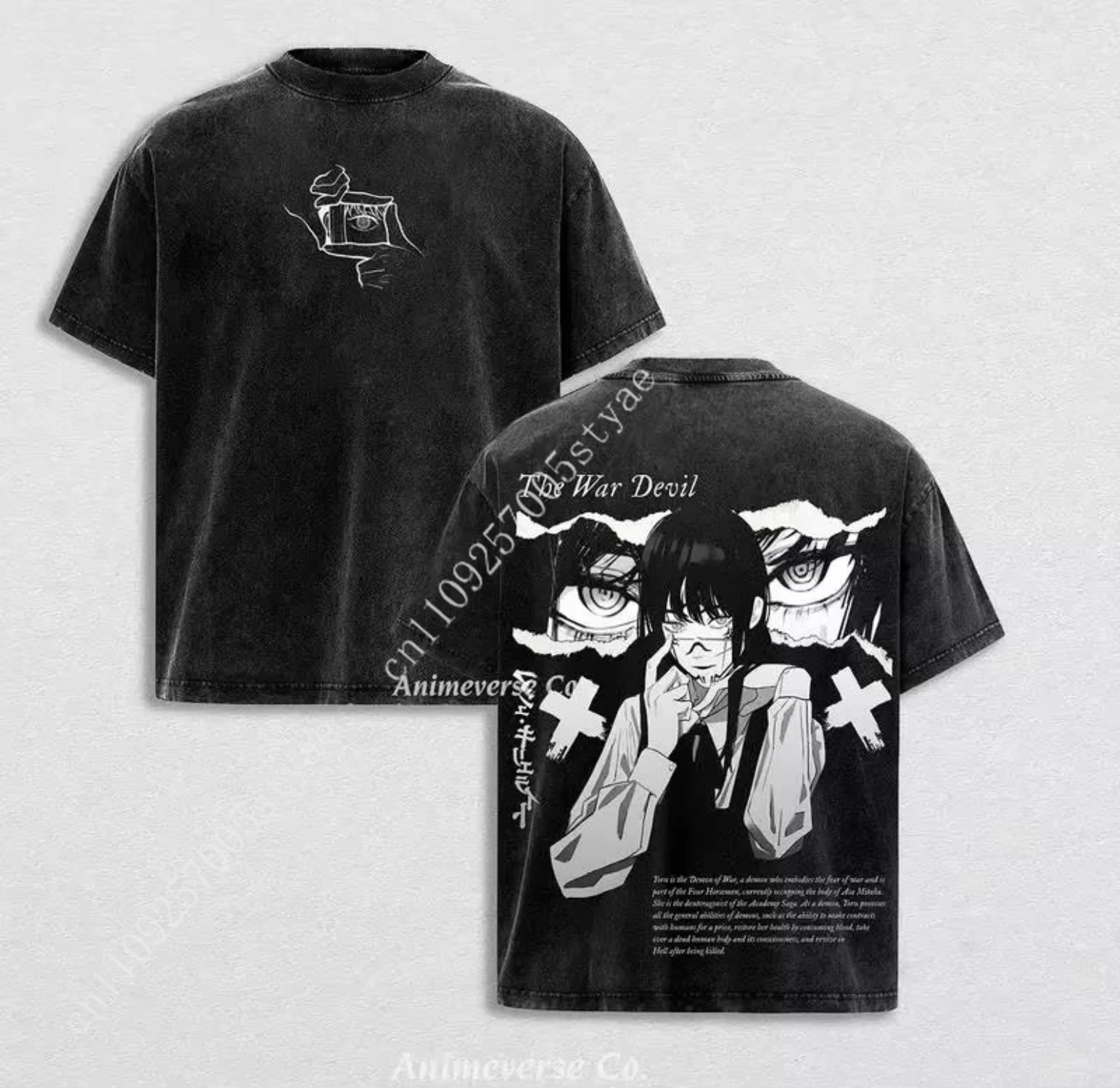 Summer Quilt - Camiseta Gráfica Anime Chainsaw Man Mitaka