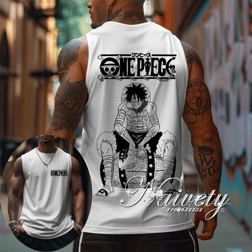 Summer Edition Clothing - Camiseta Regata Estampada One Piece Luffy