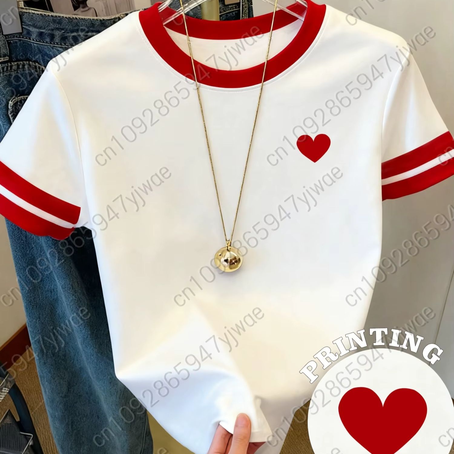 Summer Edition Clothing - Camiseta feminina de manga curta com