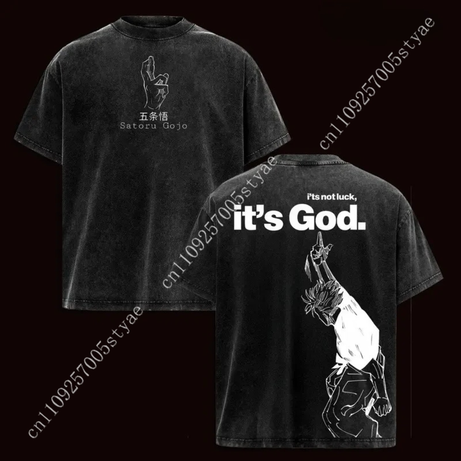Summer Quilt - Camiseta Gráfica Anime Gojo Satoru para