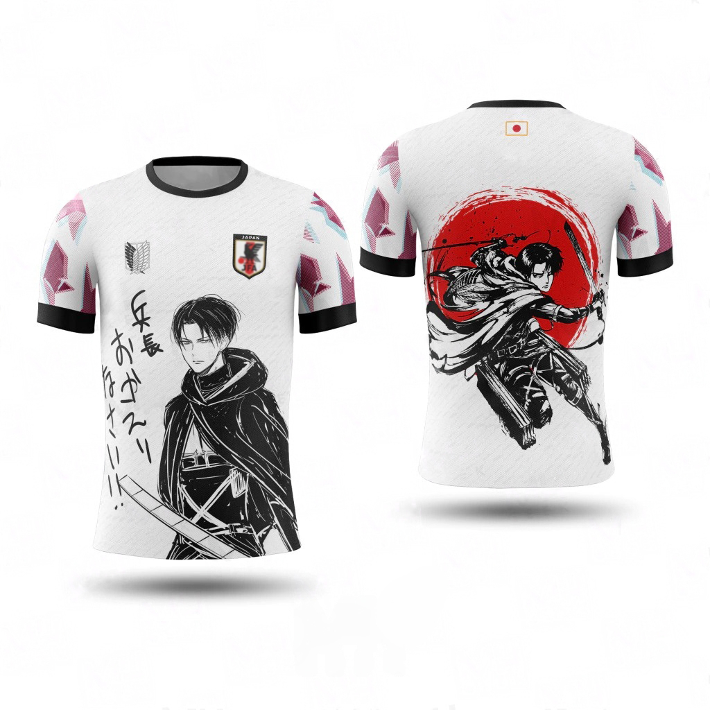 Summer Edition Clothing - Camisa de Futebol Bandai Levi Ackerman