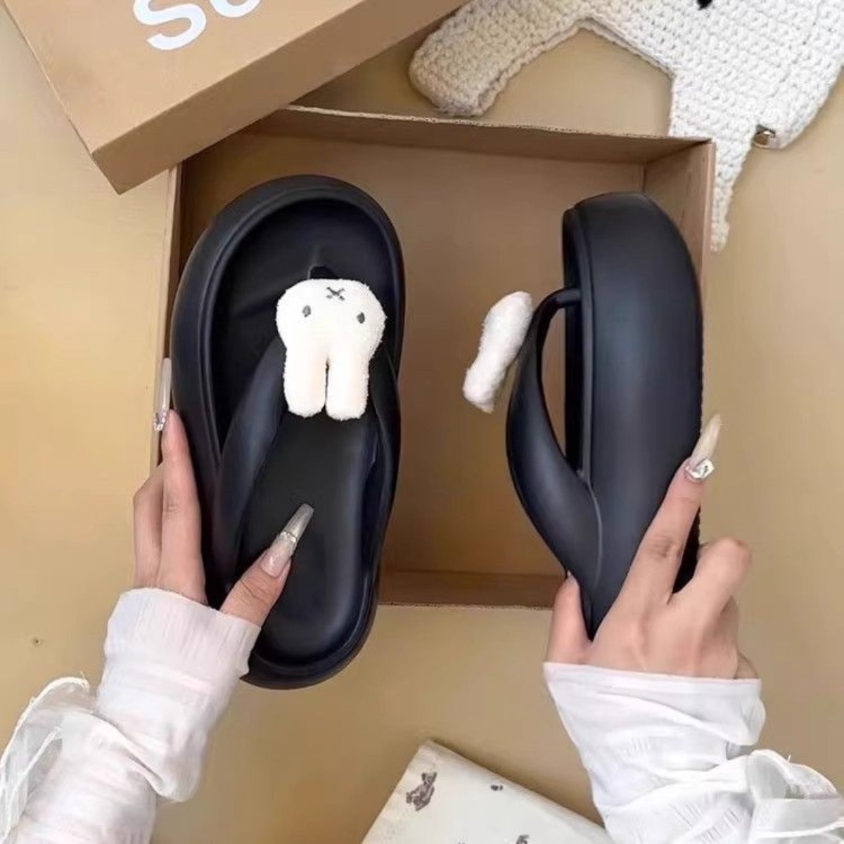 Chinelo Kawaii Miffy em EVA, S - Summer Away Clothing avaliação e preço