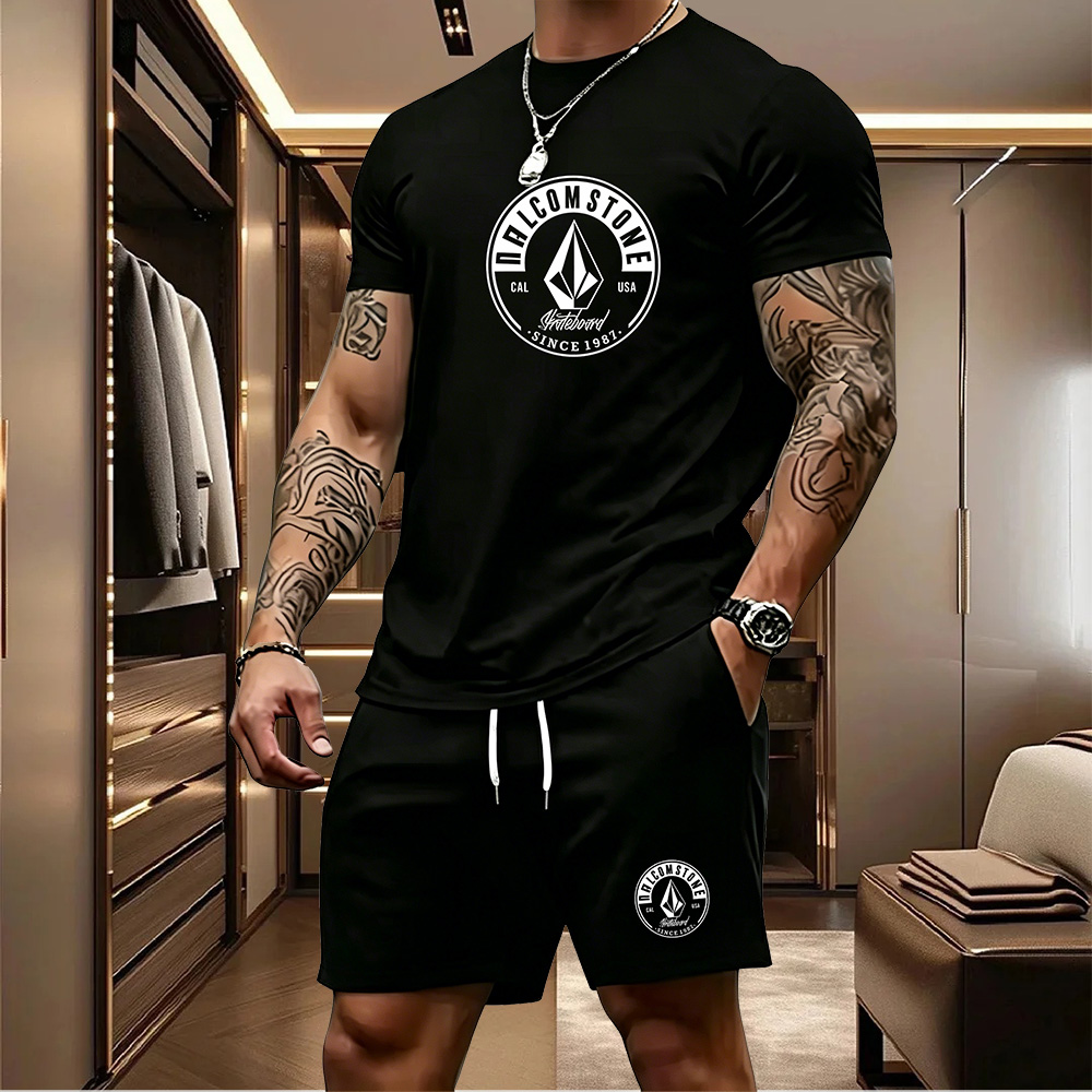 Conjunto Casual Masculino de 2 - Summer Clothing Outfits avaliação e preço