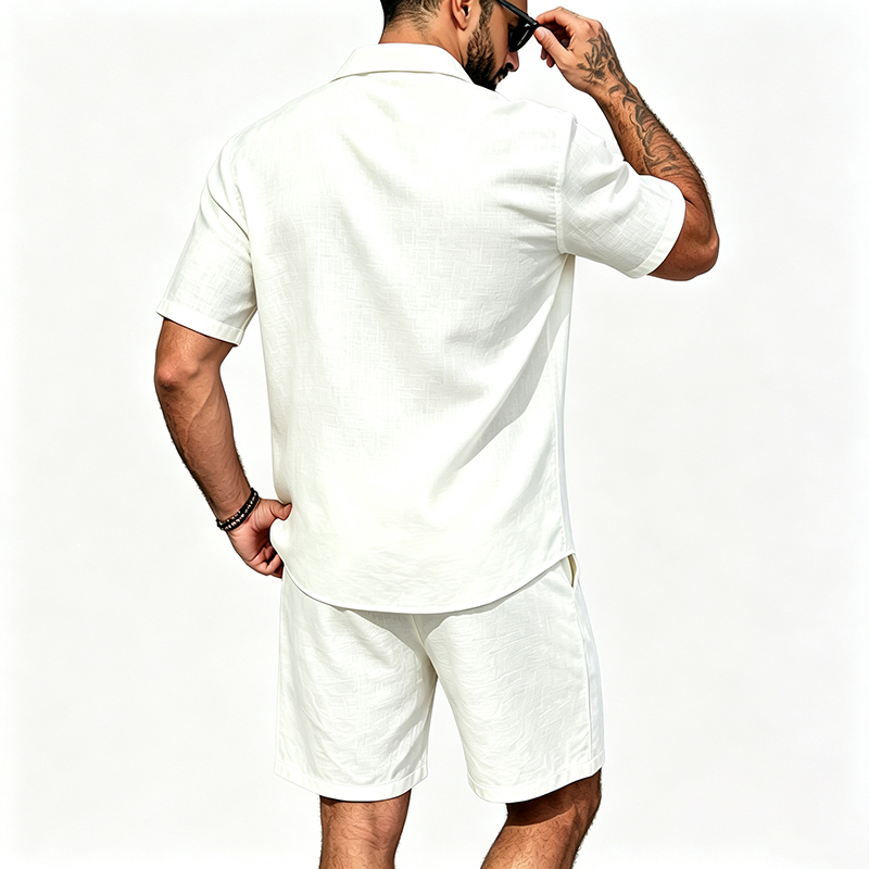 Conjunto Masculino de Linho de - Summer Clothing Outfits avaliação e preço