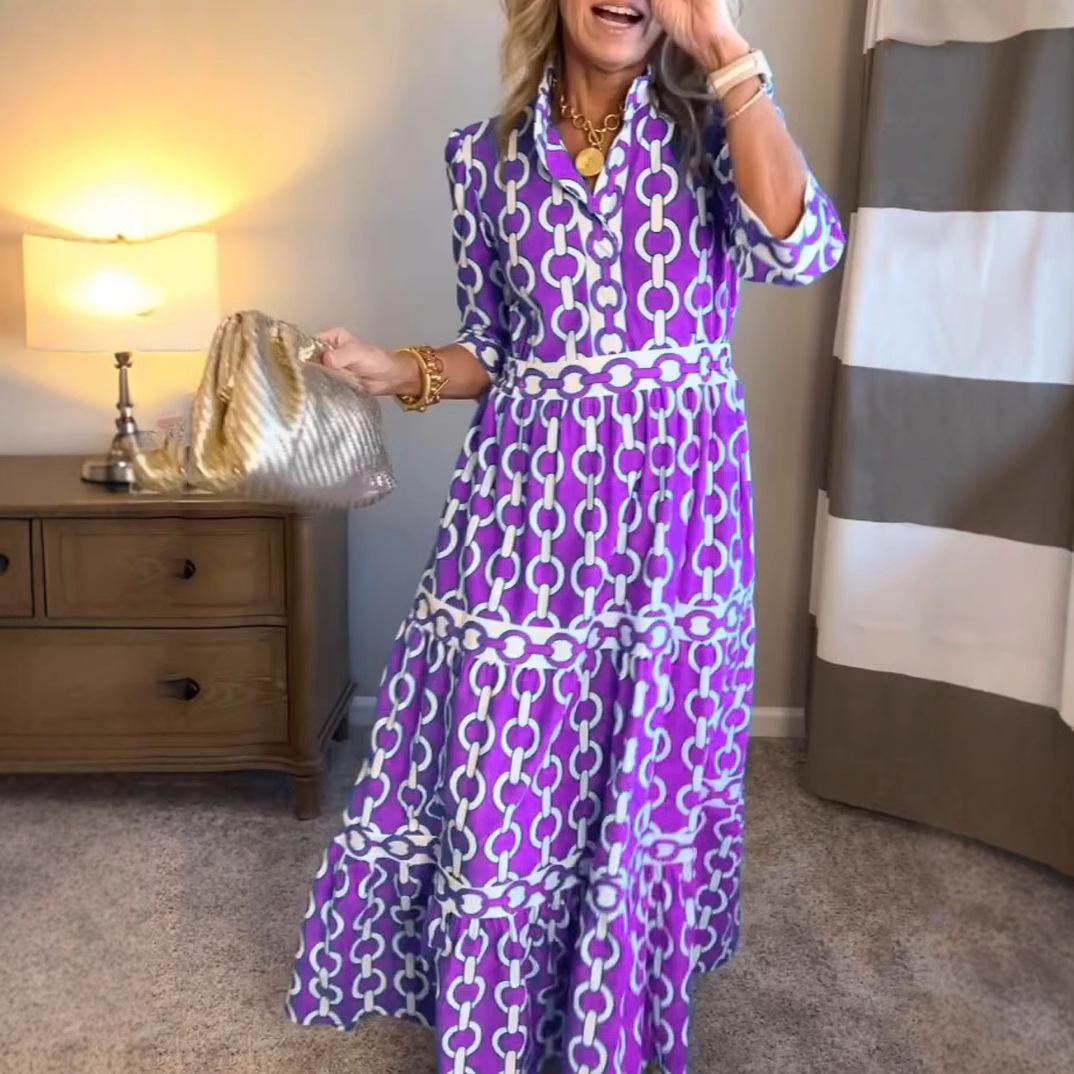 Vestido longo com estampa geom - Summer Clothing Amazon avaliação e preço