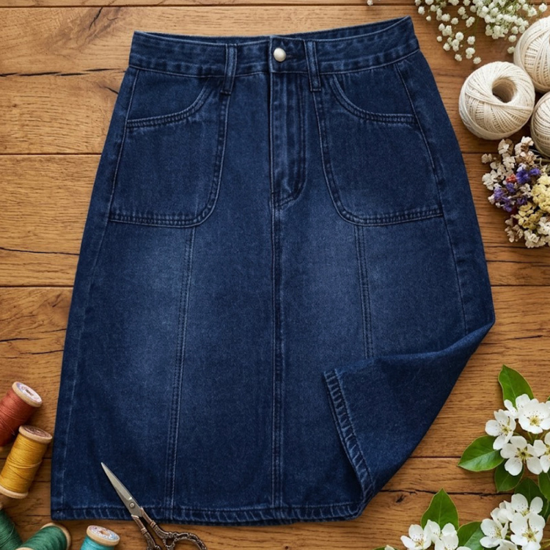 Saia Jeans Feminina de Cintura - Summer Quilt avaliação e preço
